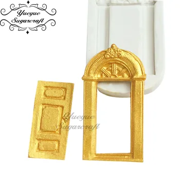 

Yueyue Sugarcraft Door 2pcs as one set Silicone mold fondant mold cake decorating tools chocolate mold