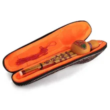 Chinese Hulusi Gourd Cucurbit Flute C/Bb Key Yunnan Ethnic Music Wind Instrument With Chinese Knot In Gift Box