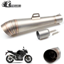 36MM-51MM Universal Motorcycle Abrasive exhaust escape With db killer Modified Scooter Exhaust Pipe Muffle For Honda YAMAHA 36MM-51MM Universal Motorcycle Abrasive exhaust escape With db killer Modified Scooter Exhaust Pipe Muffle For Honda YAMAHA