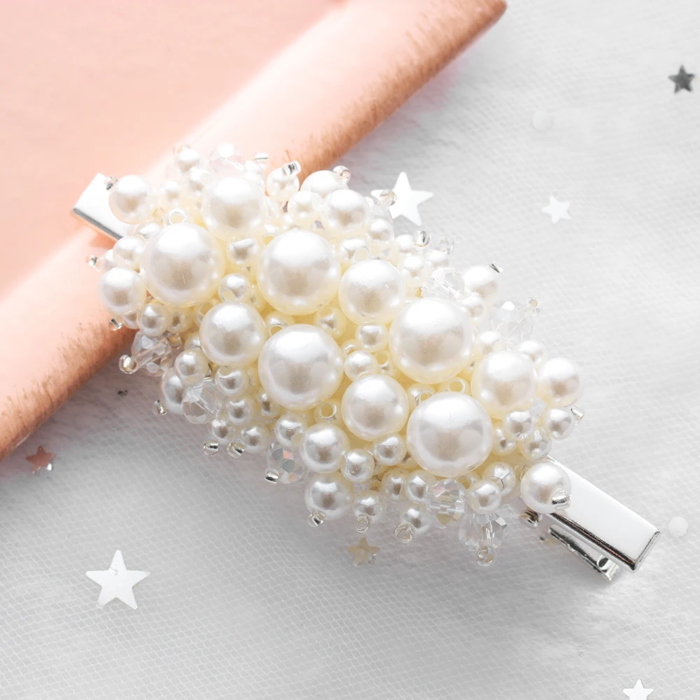 New 9 Styles Fashion Pearl Hair Clip for Women Elegant Korean Design Pearl Metal Hair Clips Hairpin Hair Styling Accessories
