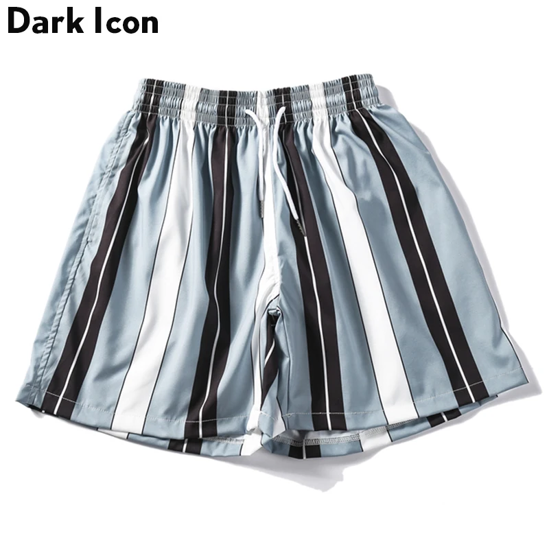 

Dark Icon Striped Shorts Men 2019 Summer Vacation Bech Shorts for Men Casual Men's Shorts