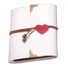 PPYY-Винтаж из искусственной кожи 30 бумажных листов карты любовь Тема Свадьба DIY ручной работы фото, Скрапбукинг альбом