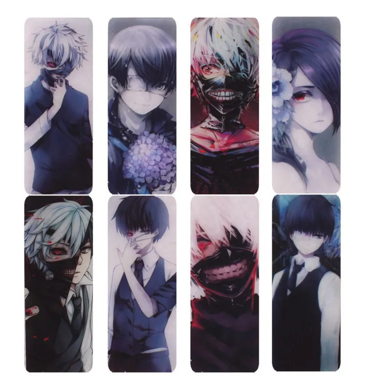 8 pcs lot tokyo ghoul japanese 2015 hot anime pvc transparent bookmark high quality pvc armrest pvc blankpvc electrical insulation tape aliexpress