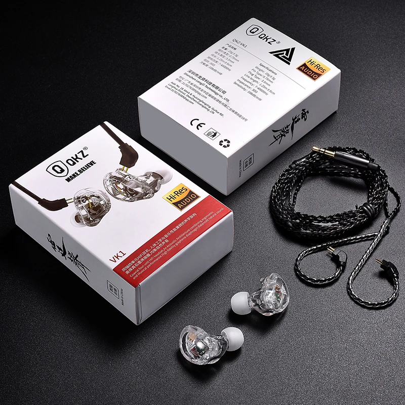 VK1 4DD наушники вкладыши HIFI DJ Бег Спорт удобные ушные гарнитура ZS10 ZS6 Fone De Ouvido