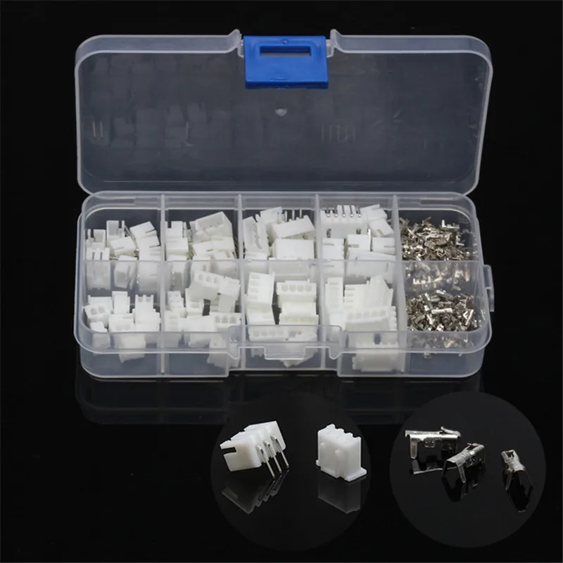 

150pcs 2/3/4/5Pin JST-XH 2.54mm Dupont Connector Male/Female Wire Cable Jumper Pin Header Housing Connector Terminal Kit