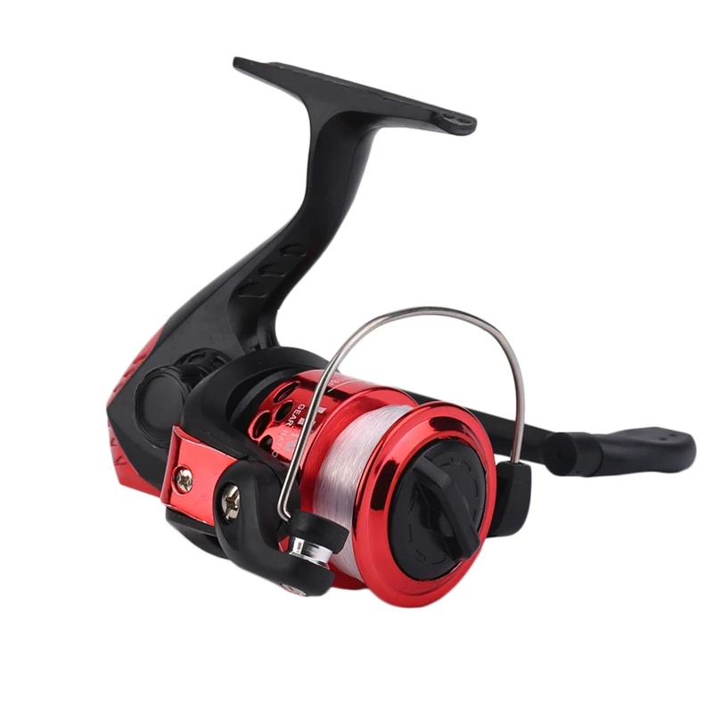 Yumoshi Red Jl200 Electroplating Fishing Reel Gear Ratio 5.1: 1 Spinning With Line Hot New Style | Спорт и развлечения