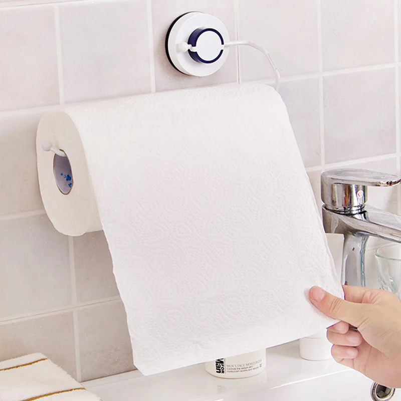 

Vacuum suction cups Sanitary Toilet Paper Holder Tissue Box Kitchen Bathroom Storage Rack Roll Paper Tissue Holder Towel Rack