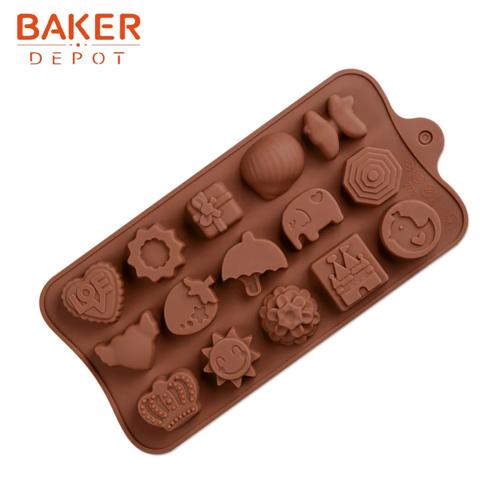 BAKER DEPOT, силиконовая форма для шоколада, конфет, липкое мыло, форма для льда, jello, форма для печенья, кондитерских изделий, украшения торта, кондитерские инструменты для выпечки - Цвет: CDY-078