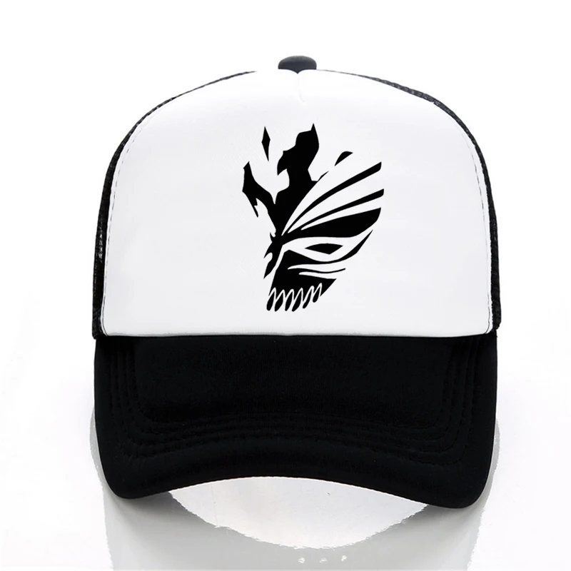 

Bleach Anime Kurosaki ichigo baseball caps Sun Cap Casual Outdoor Snapback Hat Men women Mesh trucker cap hats