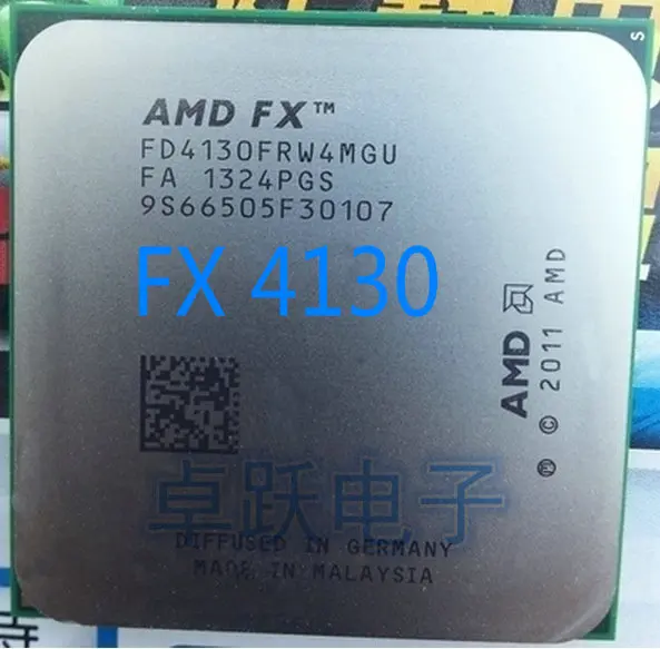 AMD FX 4130 AM3+ 3,8 ГГц/4 Мб/125 W 4 ядра Процессор процессор FX серийный штук FX-4130 работает