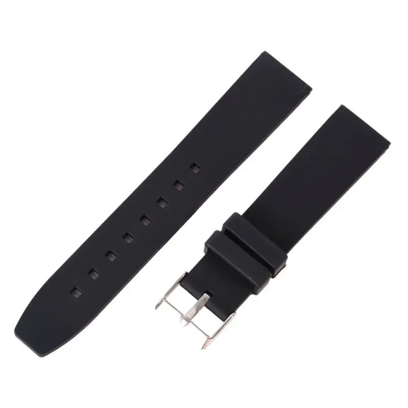 Newest Fashion 16/18/20/22/24/26/28mm Wrist Strap Butterfly Pattern Stainless Steel Clasp Buckle+ Leather For Unisex Watch Band