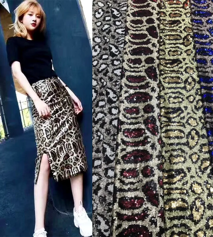 3 мм Леопардовый принт блесток ткань Telas Tissu Au метр Telas De Algodon Para лоскутное Stoffen Tecido DIY материал швейная ткань