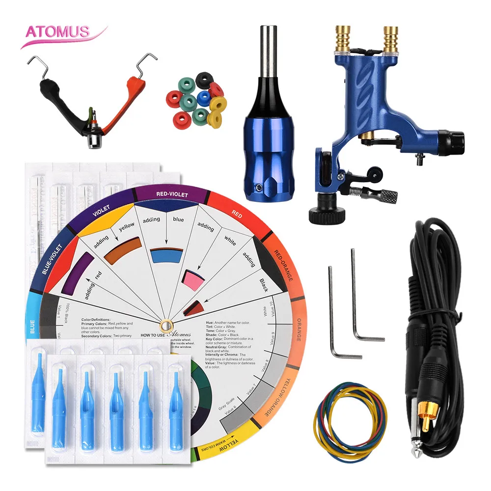 

Tattoo Machine Kit De Tatuajes Tatouage Rotative Tatuador Tatuagem Profissional Pedal Professional Machine Permanent Makeup Set