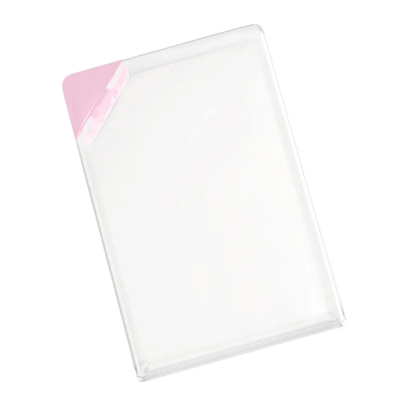 Pink Бутылка для воды прозрачная книга портативный бумажный коврик бутылка для воды плоская чашка для напитков чайник портативный студенческий подарок - Цвет: Pink