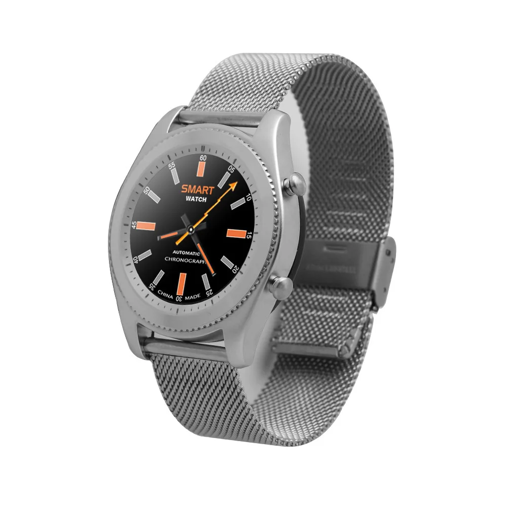 Kktick S9 умные часы Bluetooth 4,0 IOS Android двойная система с пульсометром умные часы - Цвет: Silver-Gray
