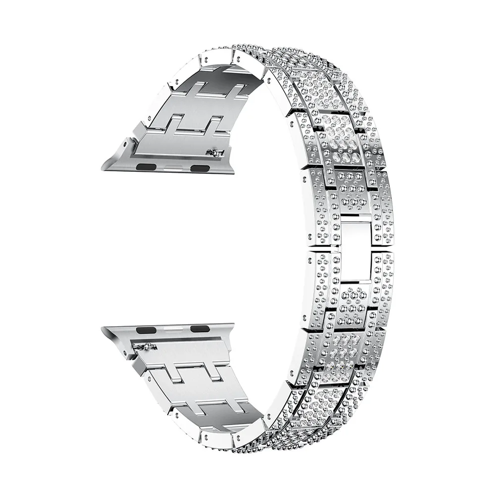 Ремешок из нержавеющей стали для Apple Watch Band 38 мм 42 мм Металлические звенья Браслет Смарт-часы ремешок для Apple Watch Series 1 2 3 4