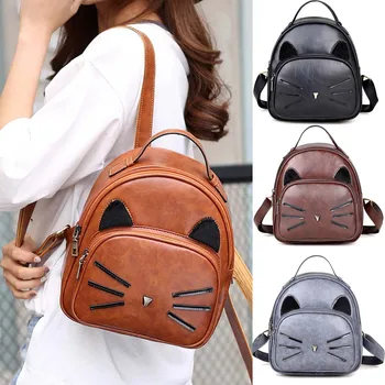 

anti-theft backpack Women Girl Backpack Travel Rucksack Shoulder School Bag Preppy Style Soft Teenage
