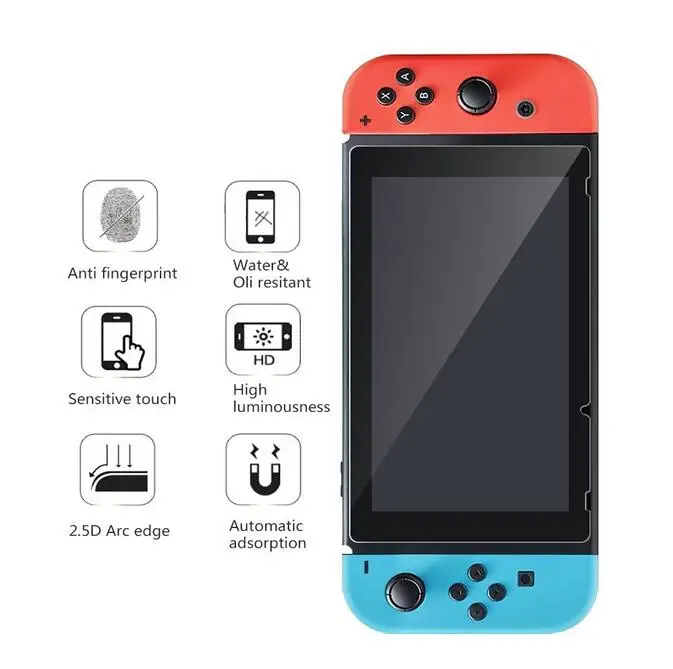 Защитная пленка из закаленного стекла премиум класса Full HD Антибликовая для Nintendo