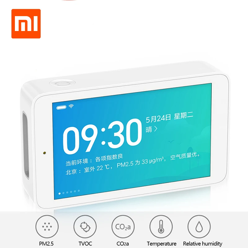 Xiaomi Mijia детектор воздуха высокая точность считывания 3,97 дюймовый сенсорный экран USB Интерфейс удаленного мониторинга PM2.5 CO2a влажность