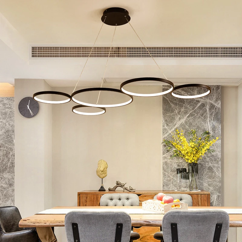 NEO Brillo Blanco/Negro Minimalismo Moderno Luces Colgantes para Comedor Cocina Sala de estar Colgando Suspensión Lámpara Colgante - 2