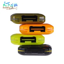 4 цвета пластиковый контейнер для рыбалки 11,5*8,3*4 см Приманка снасти коробки аксессуары De Peche Scatole Caja Pesca