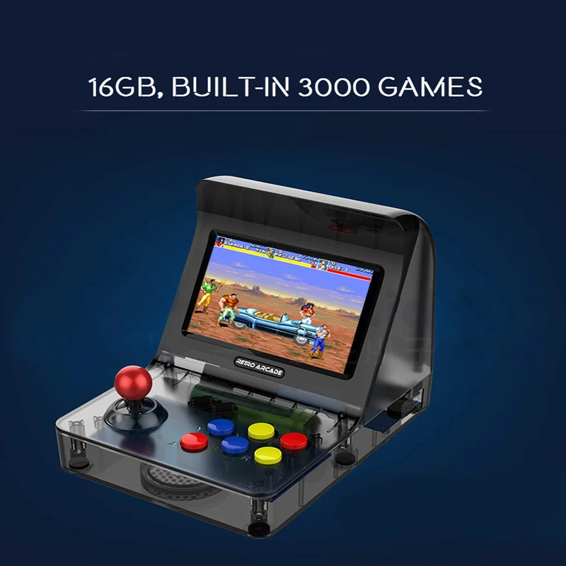 Portable Retro Game Boy Mini Handheld Game Console 4.3IN 64bit 3000 Video Game with RETRO ARCADE 08 Classical VideoGame Consola
