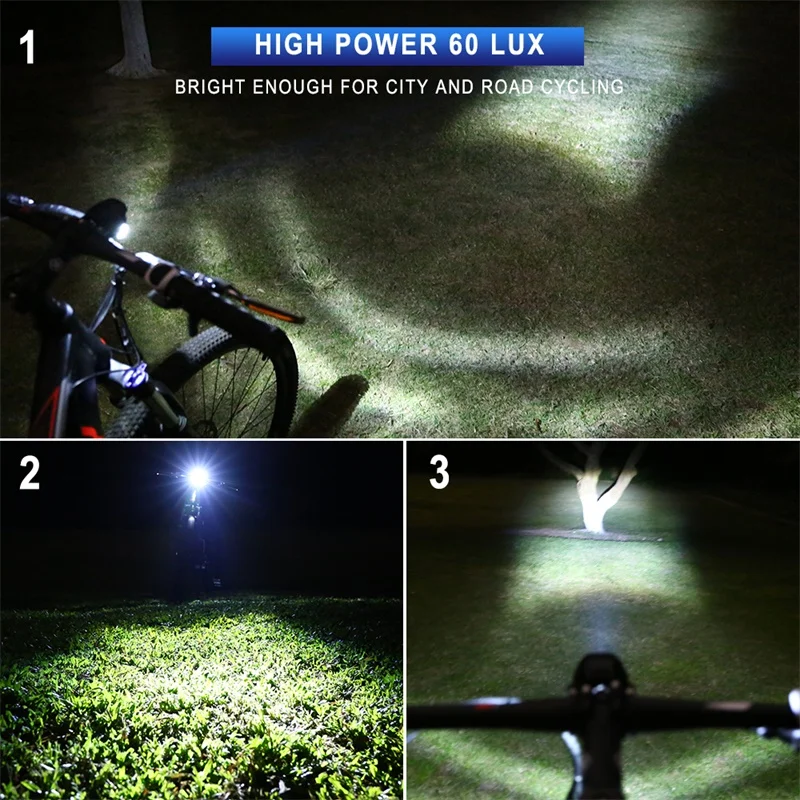 Excellent E-bike Headlights 65lux 3W DC 6V-80V LED Front Light With Switch For Electric Bicycle Conversion Bafang Kits Ebike Parts 985 7