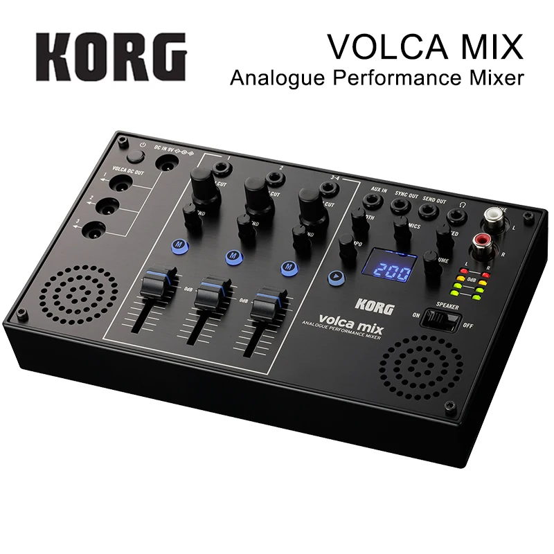 Korg Volca смесь аналог по производительности смеситель компактный Мульти-Функция четырехканальный микшер