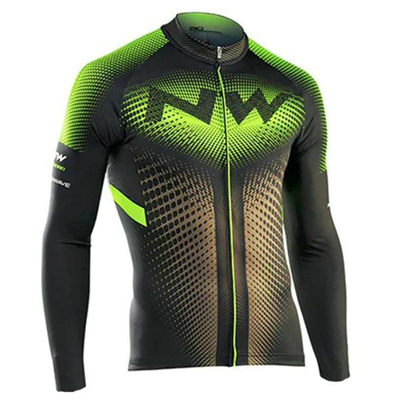 Long Sleeve Men's Cycling Jersey Breathable NW Brand Cycling Bicycle Clothing Quick-Dry Mountain Bike Clothes Cycling Wear