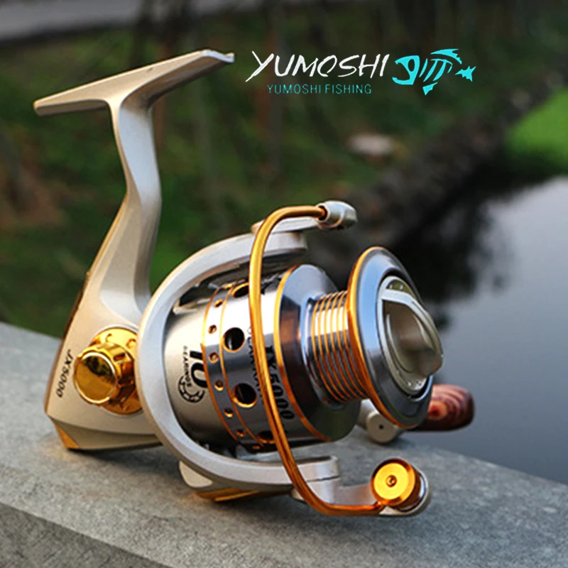 Металлическая спиннинговая Рыболовная катушка 10BB 5 5: 1 Pesca Carrete спиннинговые
