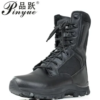 

2019 Military Leather Boots For Men Bot Infantry Tactical Boots Army Bots Army Shoes Tactical boots size 38--45