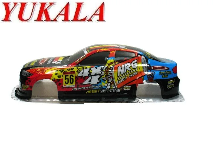 YUKALA 1/10 RC части ПВХ Окрашенный корпус для RCracing автомобиля (Размер: 435*185 мм