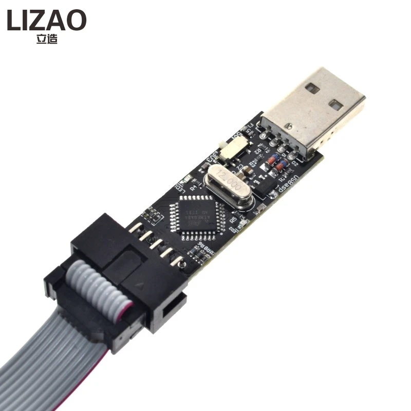 WAVGAT USBasp USB ISP 3 В/5 В AVR программатор ATMEGA8 ATMEGA128 Новый + 10PIN провод с поддержкой Win7 64