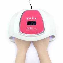 Умный для маникюрная лампа 72 W фары для SUN5 Pro UV светильник светодиодный Сушилка для ногтей для всех гелей для ногтей солнечного света инфракрасного зондирования 10/30/60 s таймер