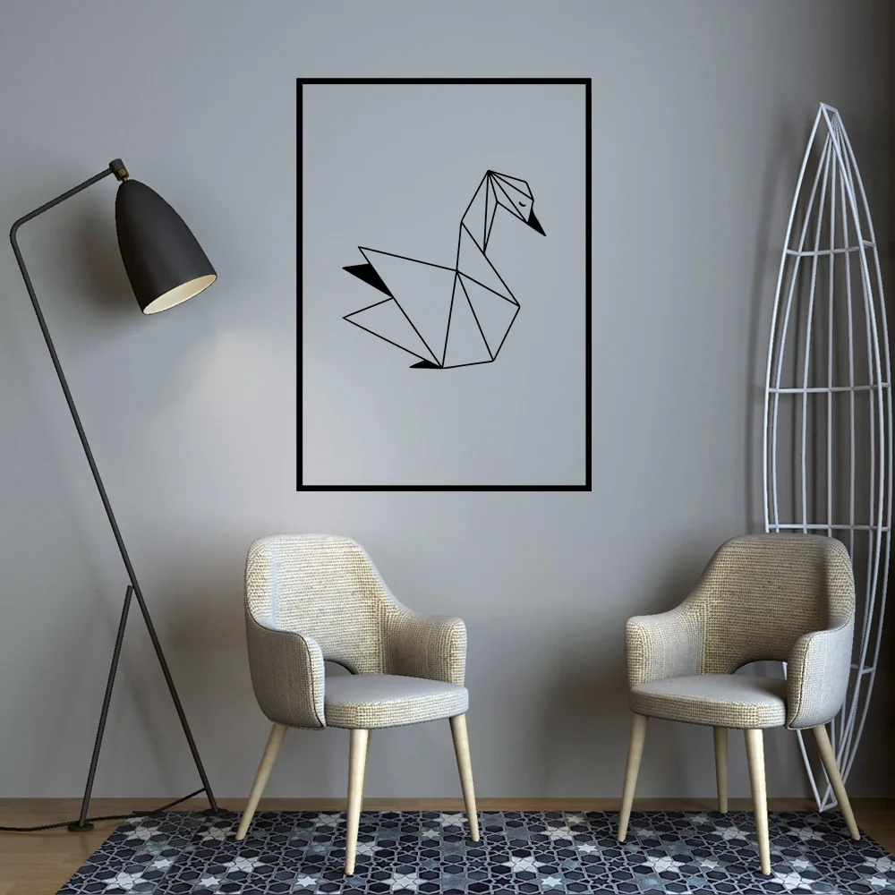 Nordic Geometric SWAN Wall Sticker Wall Decal wallstickers house Decor For Baby Kids Room Decoration Wallpaper Home Mural Nordic Geometric SWAN Wall Sticker Wall Decal wallstickers house Decor For Baby Kids Room Decoration Wallpaper Home Mural