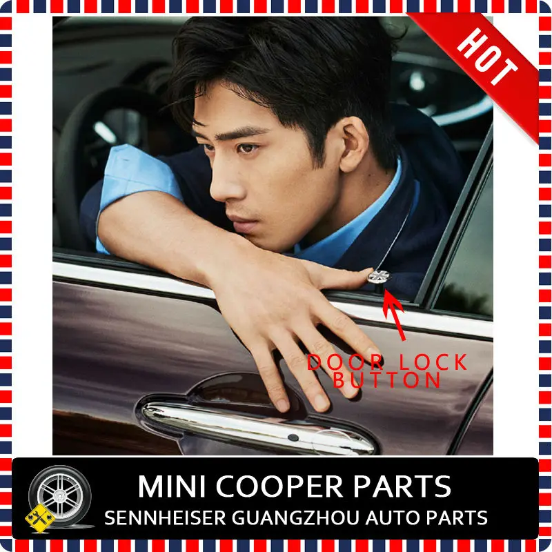Mini Cooper Door Lock Button Installed