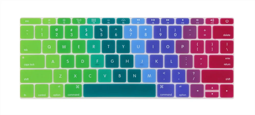 Английский США клавиша Enter чехол для- Macbook Pro 1" 13,3 дюймов(без сенсорной панели) модель A1708 - Цвет: Rainbow