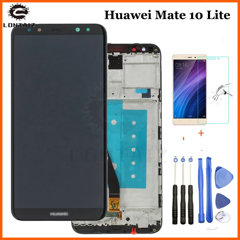 

Huawei Mate 10 Lite LCD Display+Touch Screen 5.9 Inch Digitizer Screen Glass Panel Assembly+frame Replacement for Mate 10 Lite