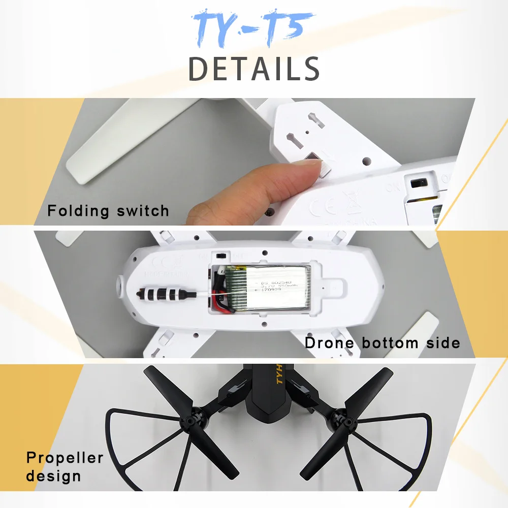 Flytec-T5-RC-Foldable-Drone-with-Altitude-Hold-Function-13