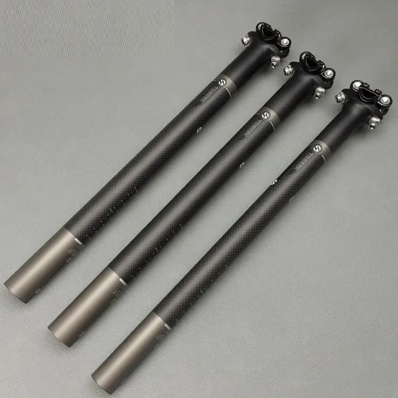 Carbon 3K MTB Road Bike Seat Saddle post Bicycle Seatpost tube 27.2 30.8 31.6mmseatpost tube