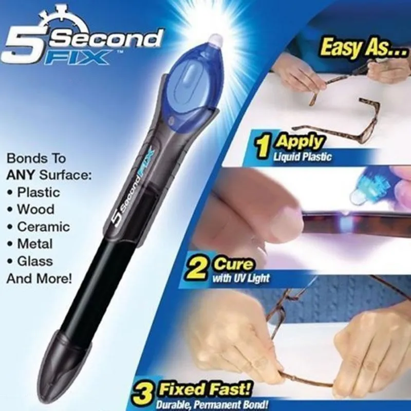 Быстросохнущие лазерный Клей Home Powered жидкая пластиковая сварка 5 Second Fix UV Light Repair Tool с клеем