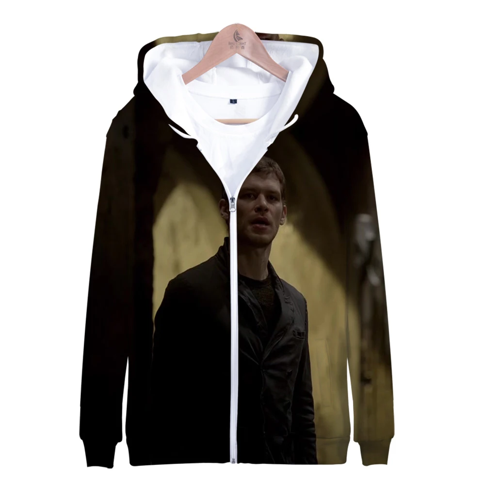 Niklaus Mikaelson, лидер продаж, повседневные крутые толстовки на молнии с 3d принтом, женская и мужская одежда, 2019 популярные толстовки с капюшоном