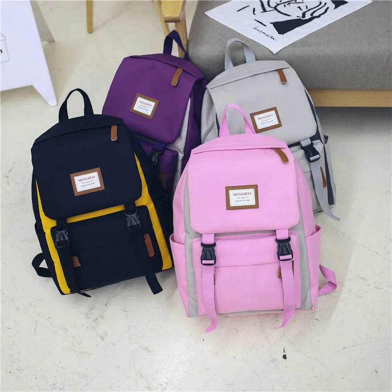 Menghuo Cover Backpack Women Leisure Travel Laptop Backpacks Men Business Mochila Waterproof Nylon Teenagers Student School Bags (39)