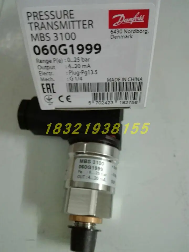 И аутентичный с Danfoss датчик давления давление передатчик MBS3100 060G1465 060G3746 060G6200 060G1464