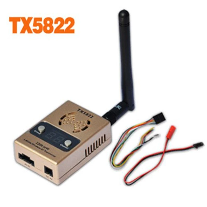 

Boscam TX5822 5.8g 32Ch 2200mw FPV Wireless AV Tx Transmitter For FPV Drone RC Quadcopter