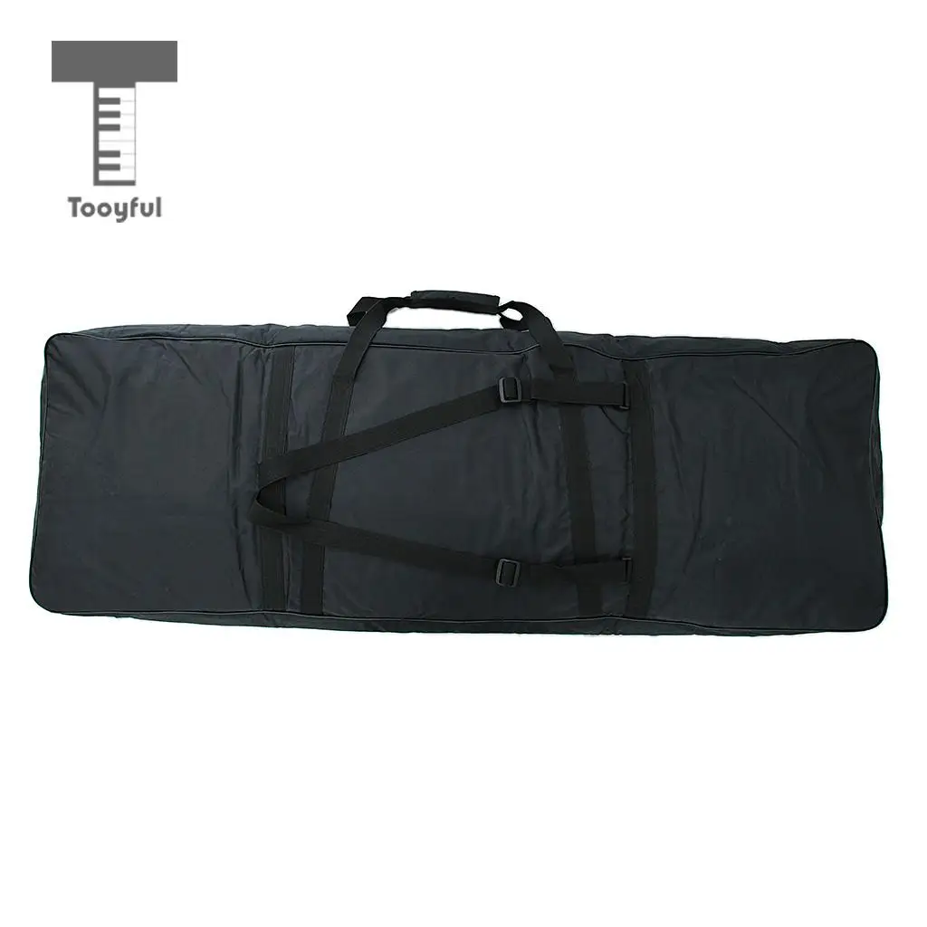 Tooyful 88 Key Keyboard Carry Bag Big Storage Case for Digital Electric Piano Black