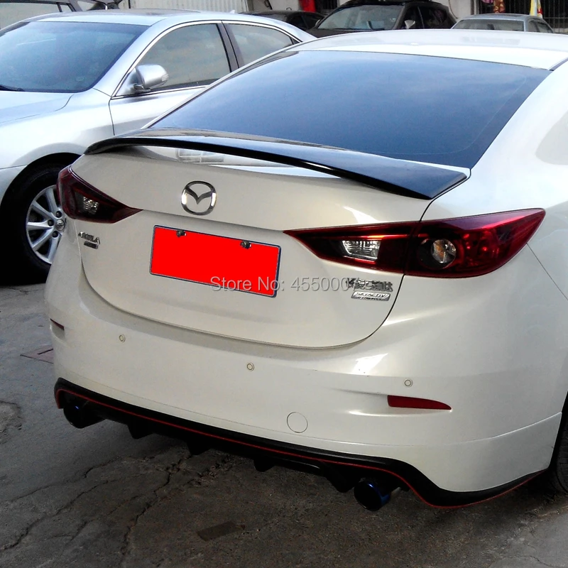 Для Mazda 3 Axela ABS спойлер украшение в виде хвостового крыла задний багажник спойлер заднее крыло для mazda 3 axela