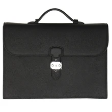 A4 натуральная кожа сумки из натуральной кожи Бизнес Портфель Padfolio сумка менеджера папка для документов Органайзер с ручками замок с ключом 1309A