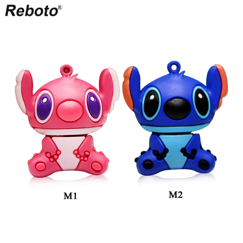 Reboto мультфильм Лило стежка USB Flash Drive 4 ГБ Симпатичная Флэш-накопитель Memory Stick 8 ГБ 16 ГБ 32 ГБ 64 ГБ накопитель для планшета флешки