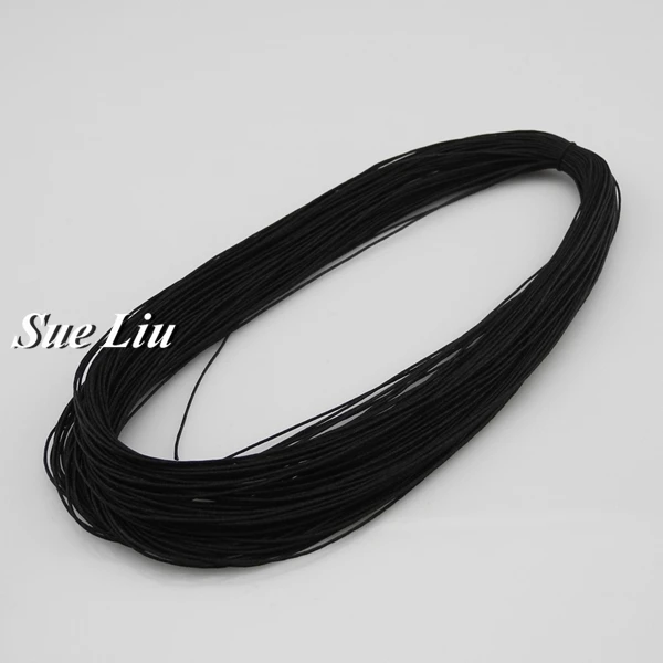 0,5 мм нейлоновый шнур нить китайский узел макраме шнур браслет плетеный шнур DIY кисточки вышивка бисером нить-30 м - Цвет: Black CX900